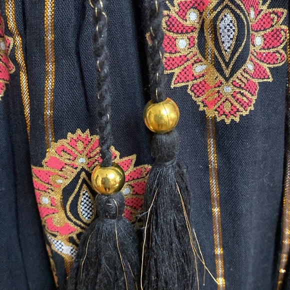 Elegant Black and Gold Maxi Dress S/M NWT - Picture 7 of 16